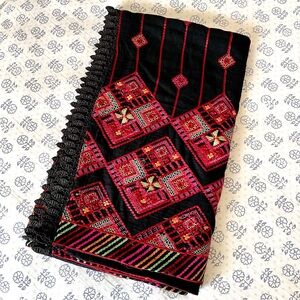 NEW Large Heavily Embroidered Scarf/Shawl